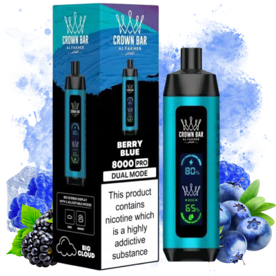 Al Fakher 8000 Pro Berry Blue Vape - Al Fakher Nederland