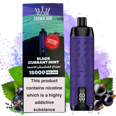 Al Fakher 15000 Pro Max Blackcurrant Mint Vape - Al Fakher Nederland