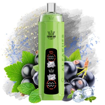 Al Fakher 8000 Crystal Blackcurrant Mint Smaak - Al Fakher Nederland