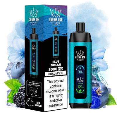 Al Fakher 8000 Pro Blue Ocean Vape - Al Fakher Nederland