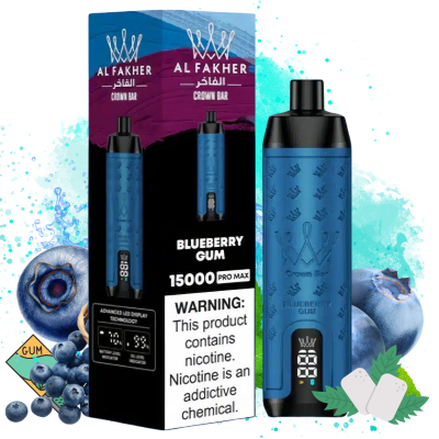 Al Fakher 15K Pro Max Blueberry Gum Smaak - Al Fakher Nederland