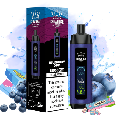 Al Fakher 8000 Pro Blueberry Gum Smaak - Al Fakher Nederland