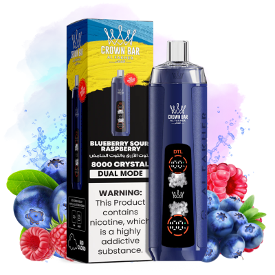 Al Fakher Crystal 8000 Blueberry Sour Raspberry Vape - Al Fakher Nederland