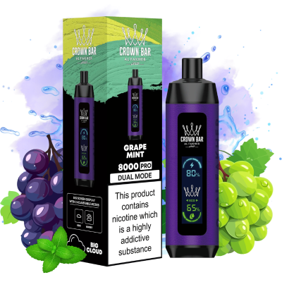 Al Fakher 8K Pro Grape Mint Vape - Al Fakher Nederland