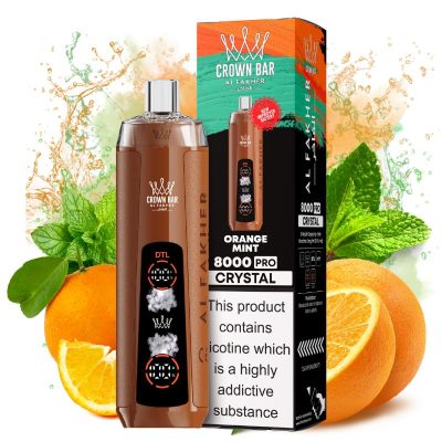 Al Fakher 8K Crystal Orange Mint Vape - Al Fakher Nederland