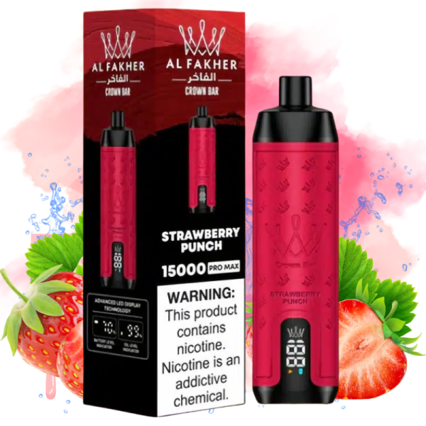 Al Fakher 15000 Pro Max Strawberry Punch Smaak - Al Fakher Nederland
