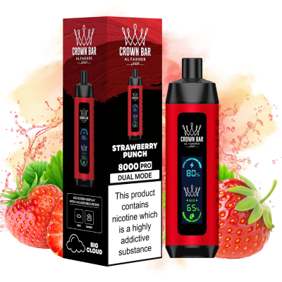 Al Fakher 8000 Pro Strawberry Punch Smaak - Al Fakher Nederland
