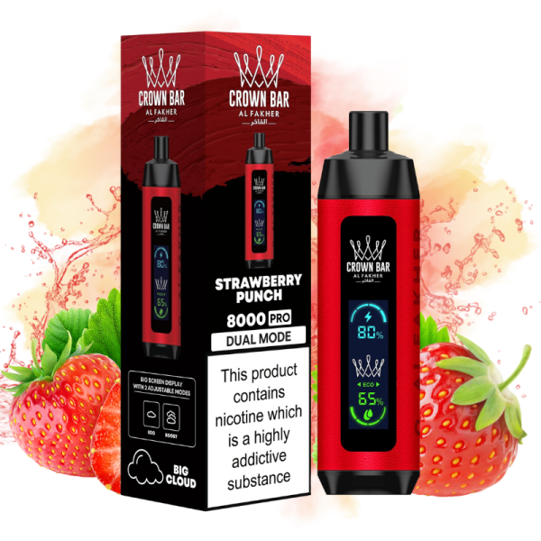 Al Fakher 8000 Pro Strawberry Punch Smaak - Al Fakher Nederland