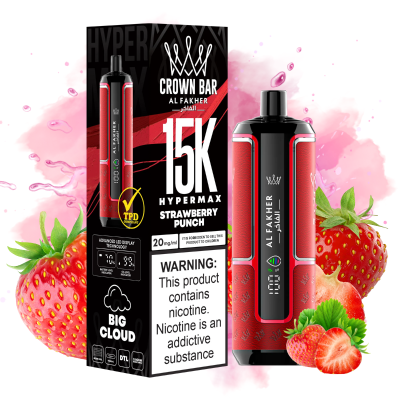 Al Fakher 15K Hypermax Strawberry Punch Smaak - Al Fakher Nederland