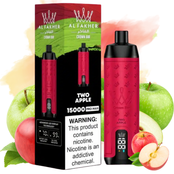 Al Fakher 15000 Pro Max Two Apple Smaak - Al Fakher Nederland