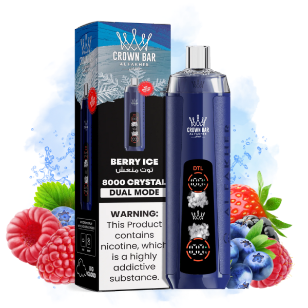 Al Fakher Crystal 8000 Berry Ice Smaak - Al Fakher Nederland