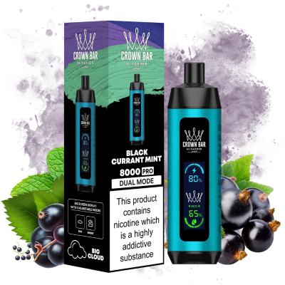 Al Fakher 8000 Pro Black Currant Mint Smaak - Al Fakher Nederland
