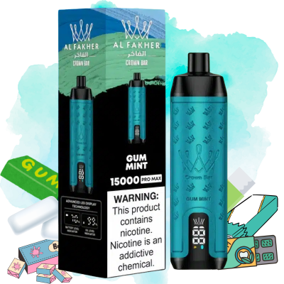 Al Fakher 15000 Pro Max Gum Mint Smaak - Al Fakher Nederland