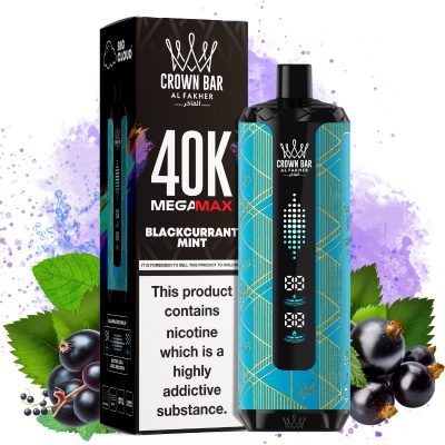 Al Fakher Mega Max 40k Blackcurrant Mint - Al Fakher Nederland