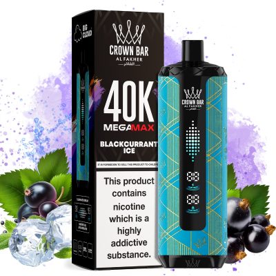 Al Fakher Mega Max 40000 Blackcurrant Ice - Al Fakher Nederland