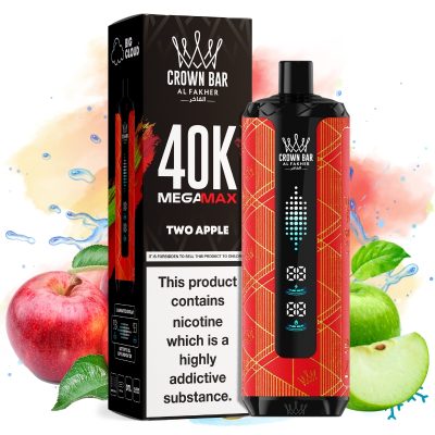 Al Fakher Mega Max 40000 Two Apple - Al Fakher Nederland
