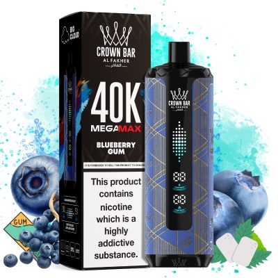 Al Fakher Mega Max 40000 Blueberry Gum smaak - Al Fakher Nederland