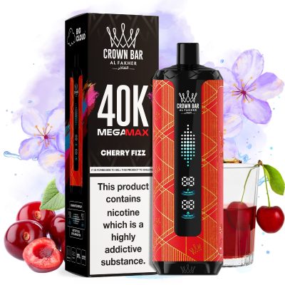 Al Fakher Mega Max 40000 Cherry Fizz smaak - Al Fakher Nederland