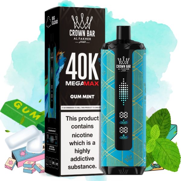 Al Fakher Mega Max 40000 Gum Mint - Al Fakher Nederland