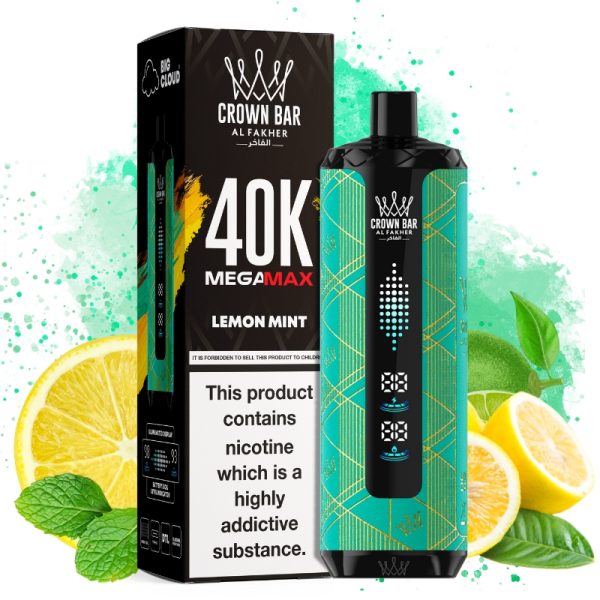 Al Fakher Mega Max 40k Lemon Mint - Al Fakher Nederland