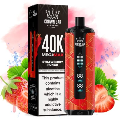 Al Fakher Mega Max 40k Strawberry Punch - Al Fakher Nederland