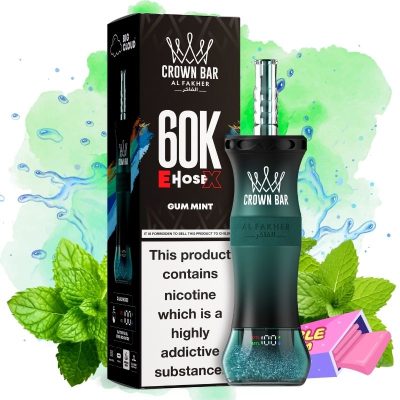 Al Fakher E-hose X 60K Gum Mint - Al Fakher Nederland
