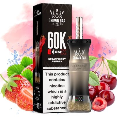 Al Fakher E-hose X 60K Strawberry Cherry - Al Fakher Nederland