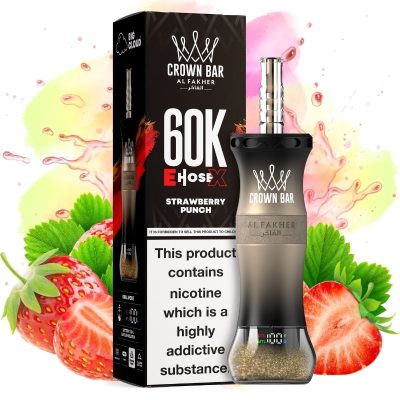 Al Fakher E-hose X 60000 Strawberry Punch - Al Fakher Nederland
