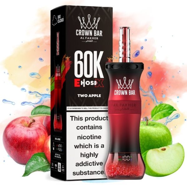 Al Fakher E-hose X 60000 Two Apple - Al Fakher Nederland